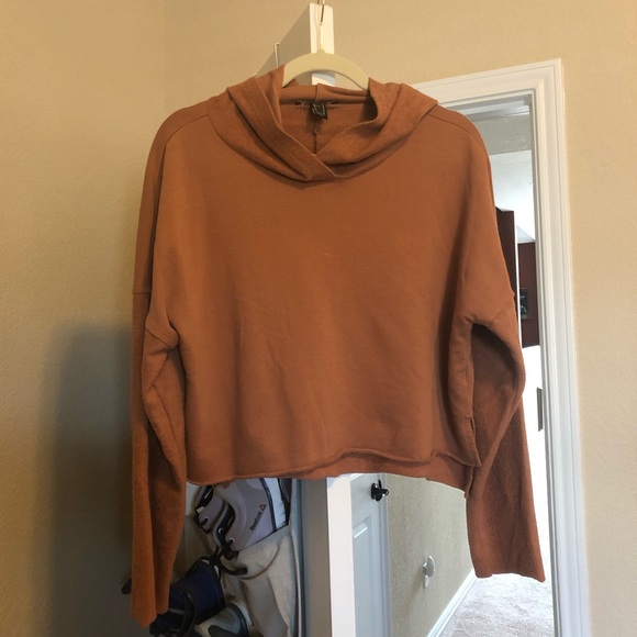 Forever 21 Sweaters - Burnt Orange Lightweight Hoodie